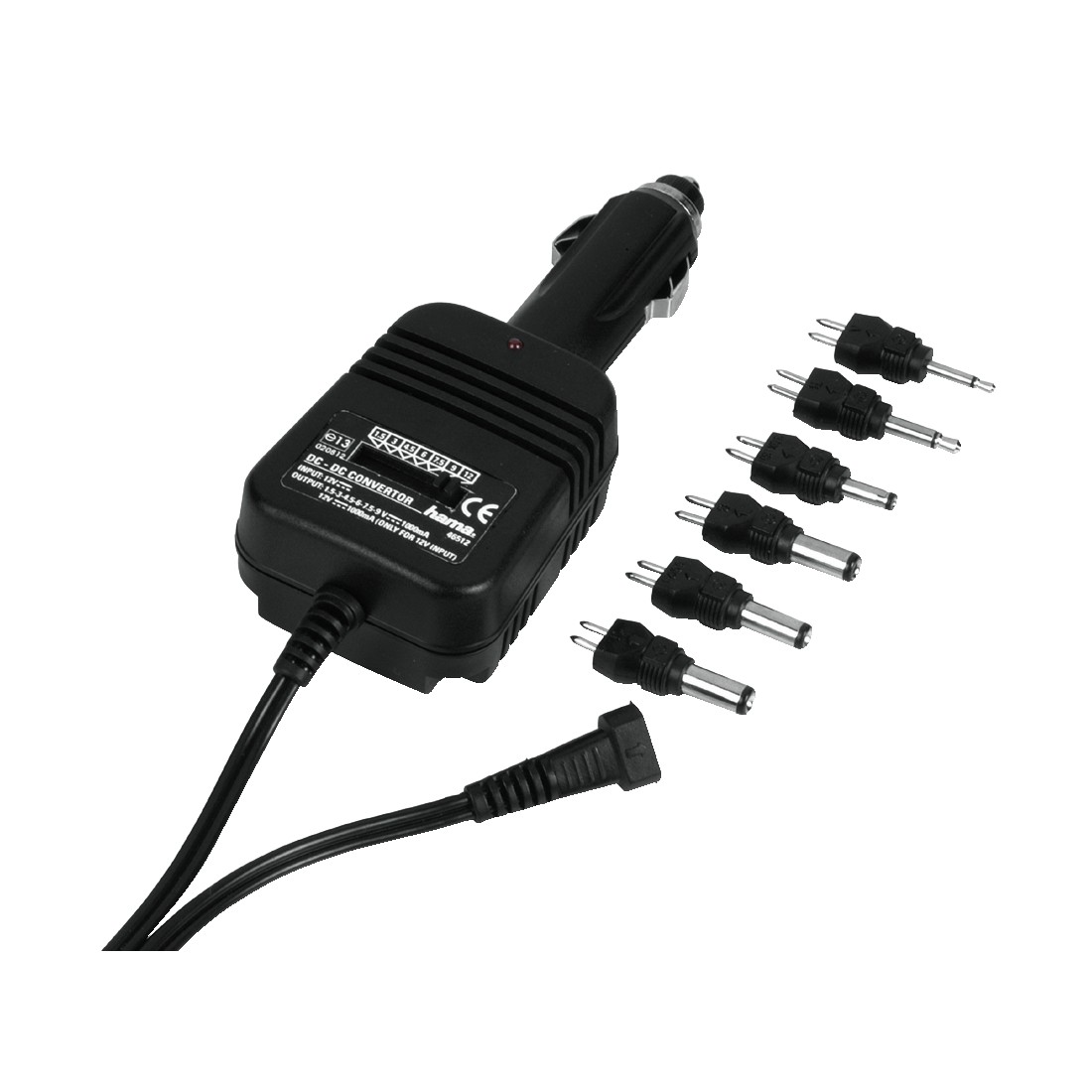 Adaptor retea auto HAMA 46512, stabilizat, 1000 mA
