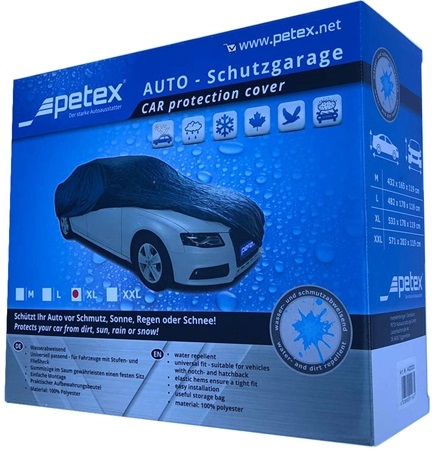 Prelata auto cu protectie UV PETEX 44220105PX, din poliester, marimea L, 482 x 178 x 119 cm