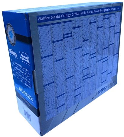 Prelata auto cu protectie UV PETEX 44220105PX, din poliester, marimea L, 482 x 178 x 119 cm