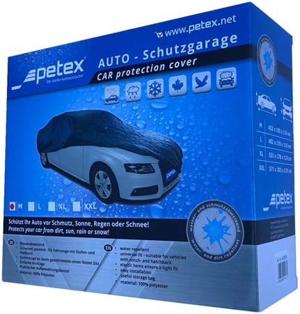 Prelata auto cu protectie UV PETEX 44220005PX, din poliester, marimea M, 432 x 165 x 119 cm