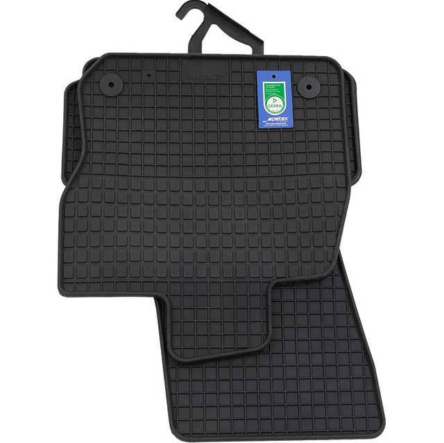 Set 4 covorase auto din cauciuc PETEX 11410PX, negru, pentru Audi A3 Sportback 8YA, A3 Limousine 8YS, 10.2020-