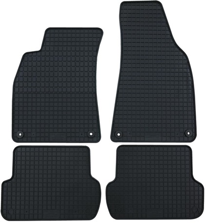 Set 4 covorase auto din cauciuc PETEX 13410PX, negru, pentru Audi A4 8W2, B9, 10.2015-, Audi A5 Sportback 8W5, B9, 2017-