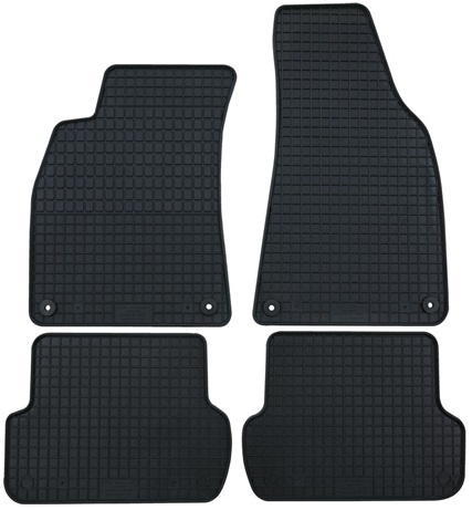 Set 4 covorase auto din cauciuc PETEX 14310PX, negru, pentru Audi A6 limuzina 4F2, C6, Audi A6 Avant 4F5, C6, 2006-2011