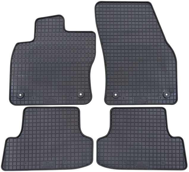 Set 4 covorase auto din cauciuc PETEX 12510PX, negru, pentru Audi Q2