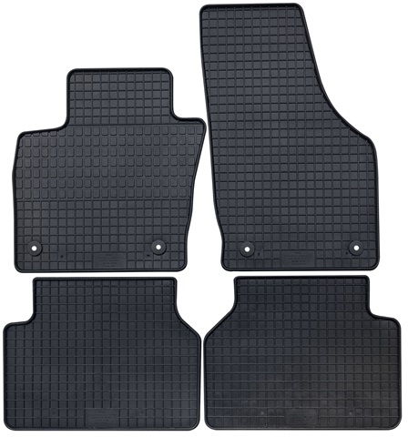 Set 4 covorase auto din cauciuc PETEX 12310PX, negru, pentru Audi Q3 8U, 2011-2018