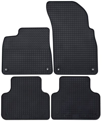 Set 4 covorase auto din cauciuc PETEX 12410PX, negru, pentru Audi Q7 4M, 06.2015-prezent, Audi Q8