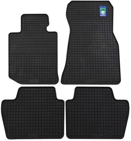 Set 4 covorase auto din cauciuc PETEX 15712PX, negru, pentru BMW Seria 4 Coupe G22