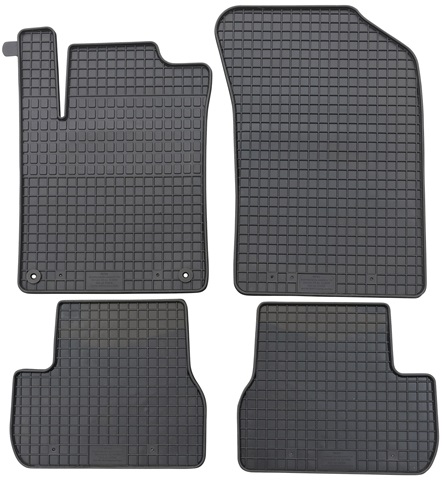 Set 4 covorase auto din cauciuc PETEX 91511PX, negru, pentru Citroen C3 II 2009-2016, DS3, DS3 Cabriolet 2010-