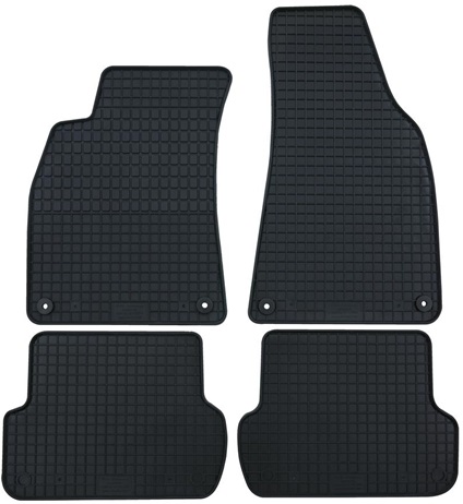 Set 4 covorase auto din cauciuc PETEX 91412PX, negru, pentru Citroen C3 Aircross, 11.2017-