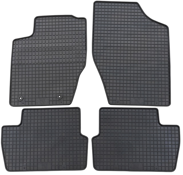 Set 4 covorase auto din cauciuc PETEX 91210PX, negru, pentru Citroen C4 cupe LA, C4 I LC, C4 PALLAS limuzina, 2004-2010