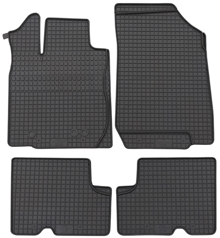 Set 4 covorase auto din cauciuc PETEX 28910PX, negru, pentru Dacia Duster I, Duster II, 2010-2023