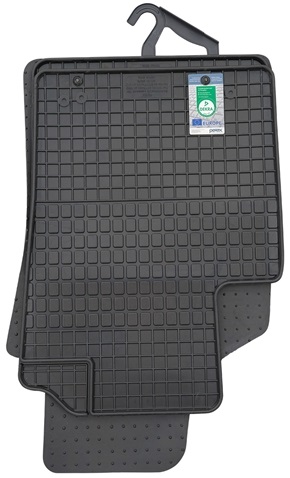 Set 4 covorase auto din cauciuc PETEX 95010PX, negru, pentru Fiat 500 312, Fiat 500C 312, Panda 169, 2003-2023
