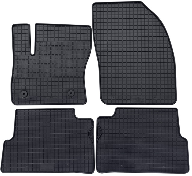 Set 4 covorase auto din cauciuc PETEX 32410PX, negru, pentru Ford C-Max II DXA/CB7, DXA/CEU, 2012-2019, Grand C-Max DXA/CB7, DXA/CEU, 2012-2019