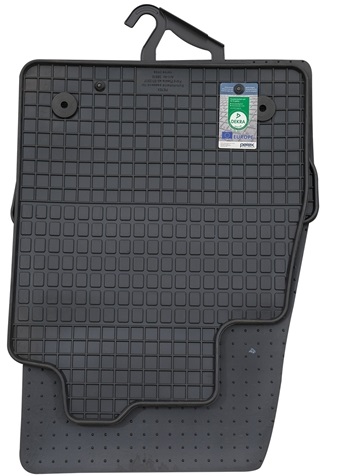 Set 4 covorase auto din cauciuc PETEX 38610PX, negru, pentru Ford Fiesta VII, Ford Fiesta VII Van, 07.17-prezent, Puma 01.20-prezent