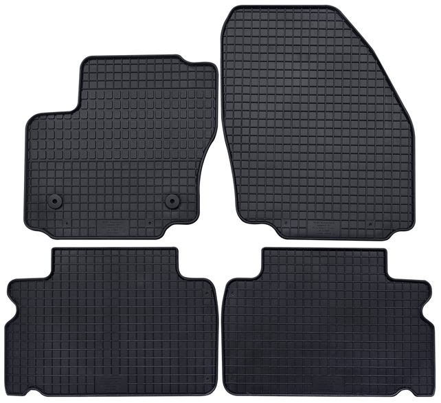Set 4 covorase auto din cauciuc PETEX 39310PX, negru, pentru Ford Galaxy WA6, Ford S-Max WA6, 2006-08.2015