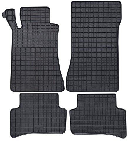 Set 4 covorase auto din cauciuc PETEX 46010PX, negru, pentru Mercedes Benz C-CLASS limuzina W203, C-CLASS T-Model S203