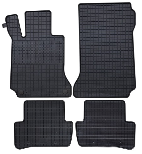 Set 4 covorase auto din cauciuc PETEX 46110PX, negru, pentru Mercedes Benz C-CLASS limuzina W204, C-CLASS T-Model S204