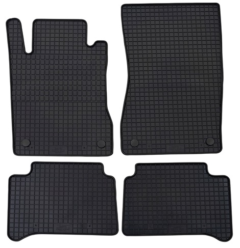Set 4 covorase auto din cauciuc PETEX 44110PX, negru, pentru Mercedes Benz E-CLASS limuzina W211, W219, E-CLASS T-Model S211, CLS C219