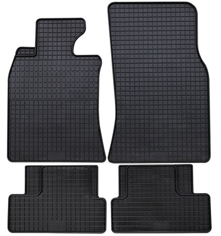Set 4 covorase auto din cauciuc PETEX 16810PX, negru, pentru Mini Cooper R56, 06-14, MINI CLUBMAN combi R55, MINI Cabriolet R57