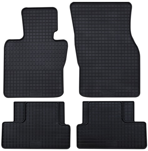 Set 4 covorase auto din cauciuc PETEX 15610PX, negru, pentru Mini Cooper 3 usi F56, Mini CLUBMAN F54, 14-prezent