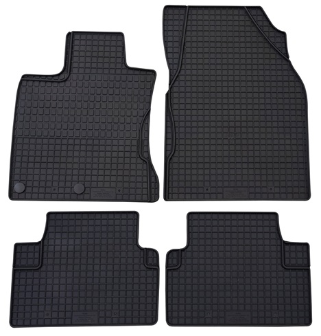 Set 4 covorase auto din cauciuc PETEX 93710PX, negru, pentru Nissan Qashqai J11, Dualis J10, JJ10, 2007-05.21