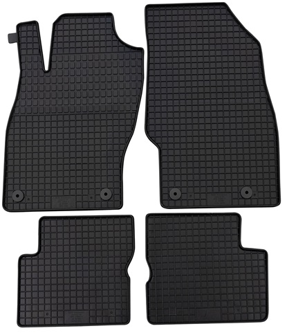 Set 4 covorase auto din cauciuc PETEX 52210PX, negru, pentru Opel Corsa D, 2006-2014