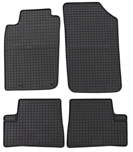Set 4 covorase auto din cauciuc PETEX 25010PX, negru, pentru Peugeot 206 hatchback 2A/C, 206 CC 2D, 206 SW 2E/K, 206+ T3E