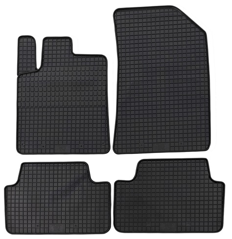 Set 4 covorase auto din cauciuc PETEX 25210PX, negru, pentru Peugeot 407 limuzina 6D, 407 SW 6E, 407 cupe 6C