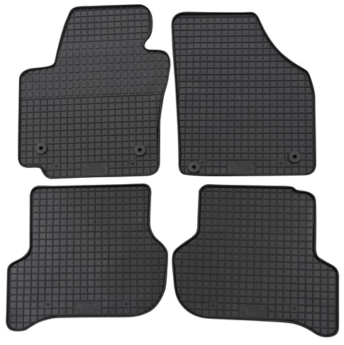 Set 4 covorase auto din cauciuc PETEX 85010PX, negru, pentru Seat Altea 5P1, Toledo III 5P2, Altea XL 5P5, 5P8