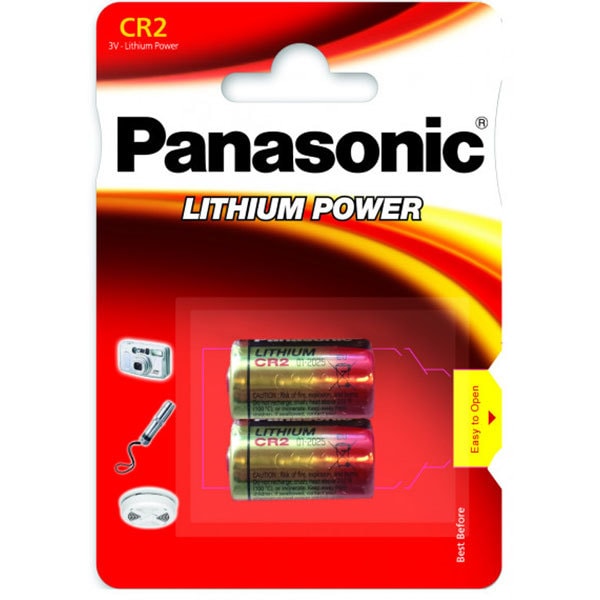Baterii PANASONIC Photo Lithium 192561, CR-2, 3 V, 2 bucati