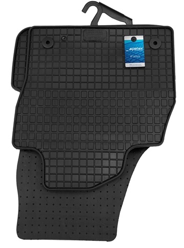 Set 4 covorase auto din cauciuc PETEX 23911PX, negru, pentru Skoda Fabia IV
