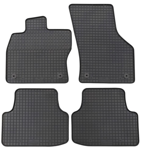 Set 4 covorase auto din cauciuc PETEX 22210PX, negru, pentru Skoda Octavia III 5E3, 2013-, Scout Combi 5E5, 2014-