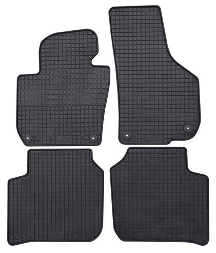 Set 4 covorase auto din cauciuc PETEX 23210PX, negru, pentru Skoda Superb II 3T4, Superb combi 3T5, 2008- 2015