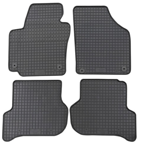Set 4 covorase auto din cauciuc PETEX 20010PX, negru, pentru Skoda Yeti 5L, 2009-2017