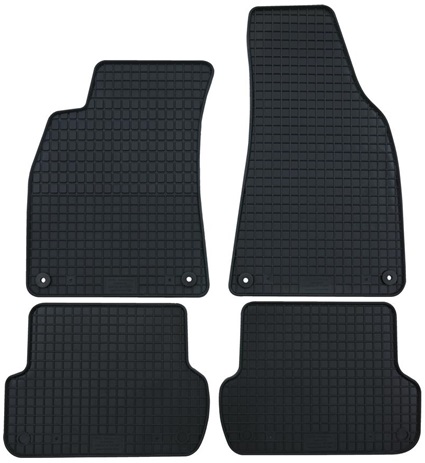 Set 4 covorase auto din cauciuc PETEX 94010PX, negru, pentru Toyota Avensis II limuzina T25, Avensis Combi T25, Avensis T25