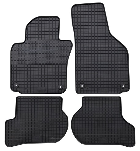Set 4 covorase auto din cauciuc PETEX 61110PX, negru, pentru Volkswagen Golf V-VI, Jetta III, Scirocco 137, 138