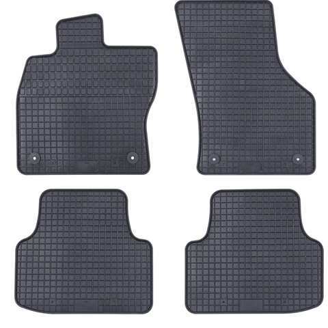Set 4 covorase auto din cauciuc PETEX 61511PX, negru, pentru Volkswagen Golf VIII Variant CG5, Golf ALLTRACK VIII CG5