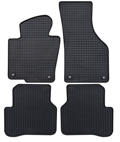 Set 4 covorase auto din cauciuc PETEX 69110PX, negru, pentru Volkswagen Passat 3C2, 362, Passat Variant 3C5, Passat CC 357, 2005-2014