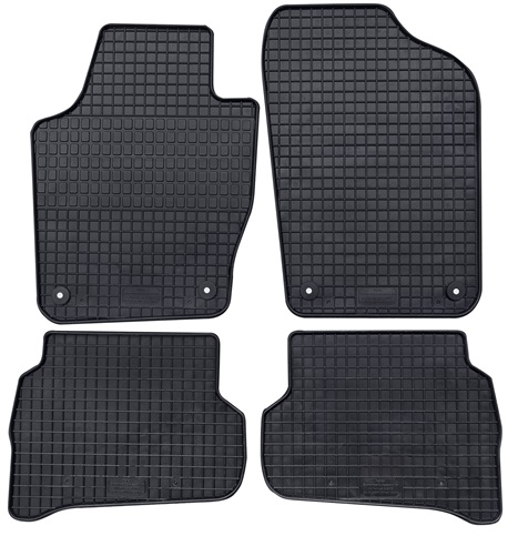Set 4 covorase auto din cauciuc PETEX 66310PX, negru, pentru Volkswagen Polo 6R, 6C, 06.2009-09.2017