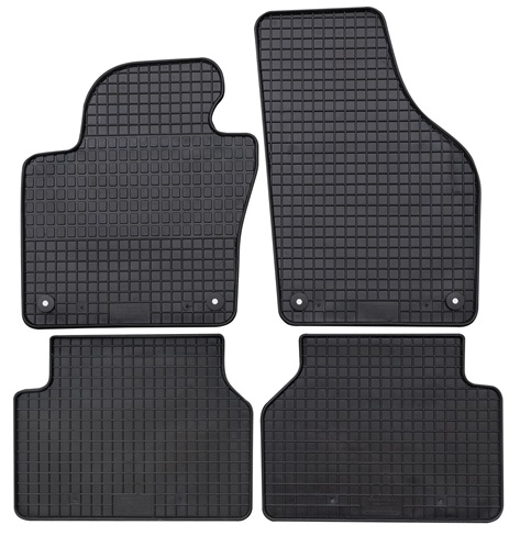 Set 4 covorase auto din cauciuc PETEX 63510PX, negru, pentru Volkswagen Tiguan 5N, 10.2007-03.2016