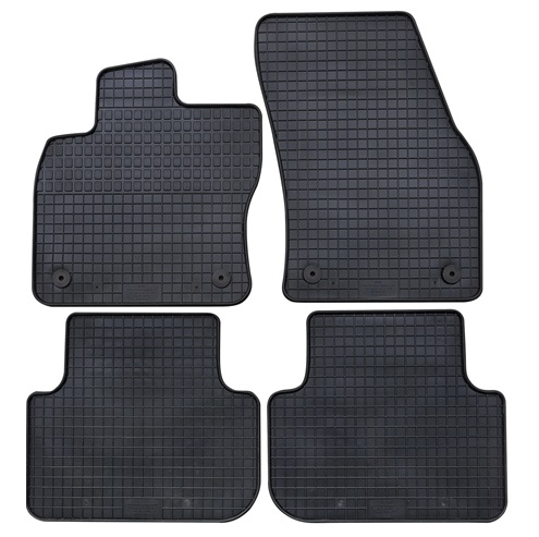 Set 4 covorase auto din cauciuc PETEX 63810PX, negru, pentru Volkswagen Tiguan US, 04.2016-