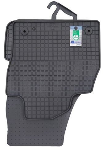 Set 4 covorase auto din cauciuc PETEX 66410PX, negru, pentru Volkswagen Polo AW1, 10.2017-