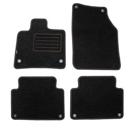 Set covorase auto tip mocheta PETEX 112758502PX, model REX, culoare grafit, pentru Audi Q7, 05.2006-05.2015