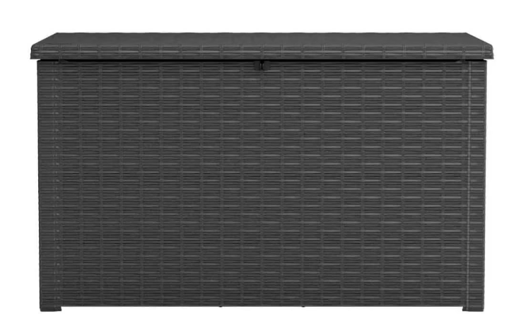 Lada de depozitare pentru gradina KETER Java Rattan 236041, volum 850 litri, 147 x 82 x 86 cm, plastic, antracit