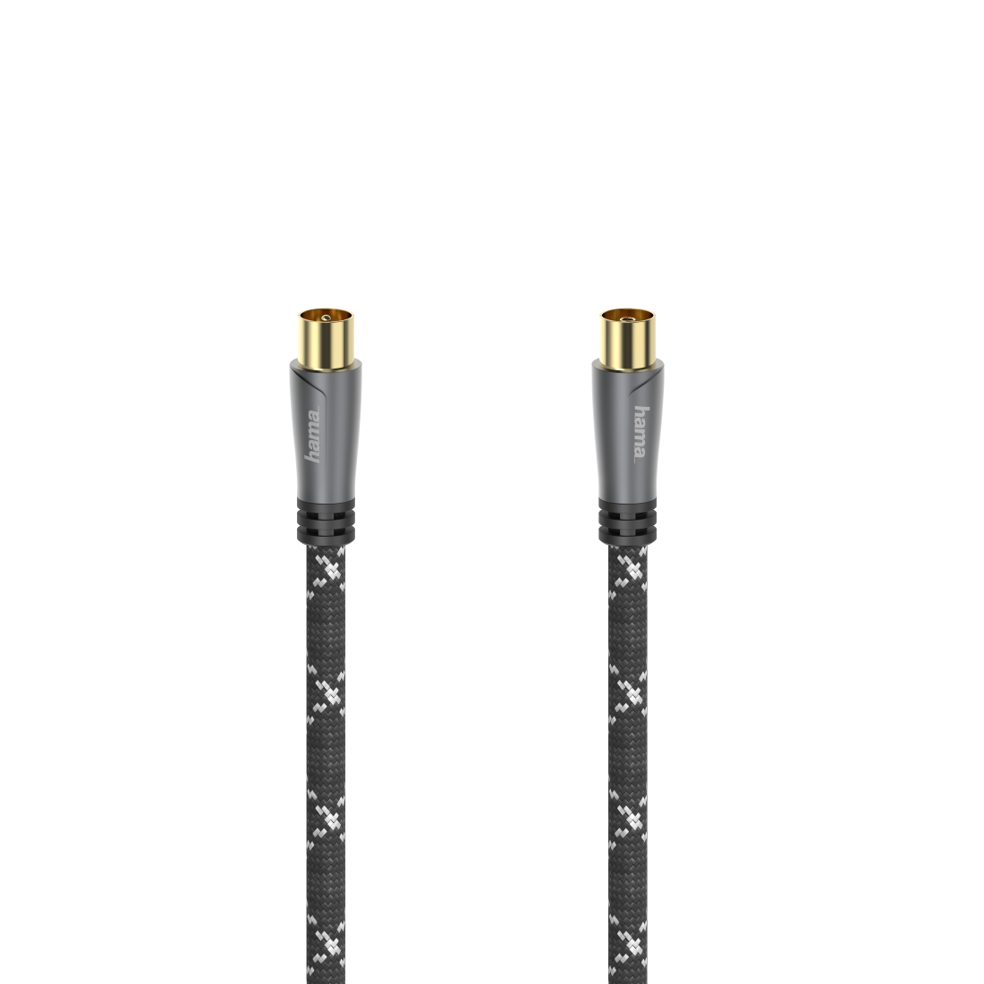 Cablu antena HAMA 205072, stecher coaxial, 5 m, 120 dB