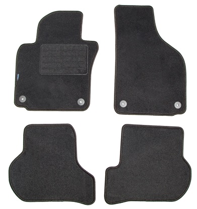 Set covorase auto tip mocheta PETEX 112248502PX, model REX, culoare grafit, pentru Skoda Octavia II 1Z5, 2008-01.2013