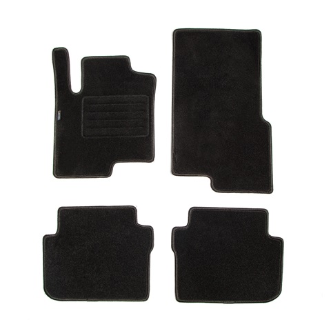 Set covorase auto tip mocheta PETEX 112179602PX, model REX, culoare grafit, pentru Smart FourFour 454, 2004-2006