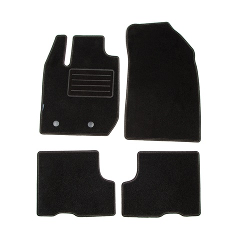 Set covorase auto tip mocheta PETEX 112945802PX, model REX, culoare grafit, pentru Dacia Duster, 2018-