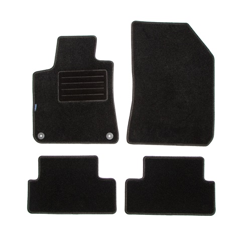 Set covorase auto tip mocheta PETEX 112642602PX, model REX, culoare grafit, pentru Peugeot 308 II, 09.2013-