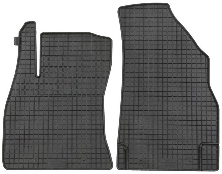 Set 2 covorase auto din cauciuc PETEX 95210PX, negru, parte montare fata, pentru Fiat Doblo, 2010-prezent